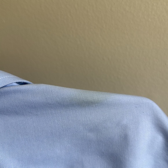 Eton Sailboat Detail Blue Button Down Dress Shirt - Picture 7 of 9